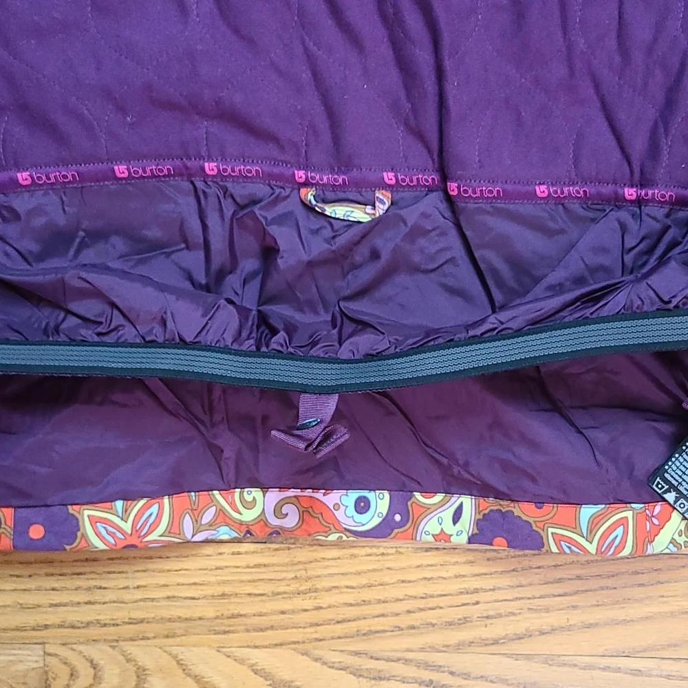 Burton retro paisley ski snow jacket